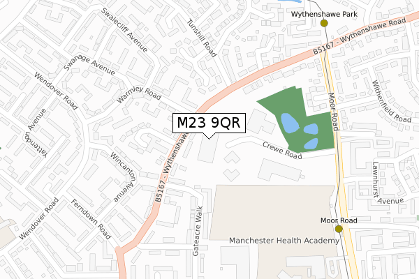 M23 9QR map - large scale - OS Open Zoomstack (Ordnance Survey) M23 9QR map - large scale - OS Open Zoomstack (Ordnance Survey)
