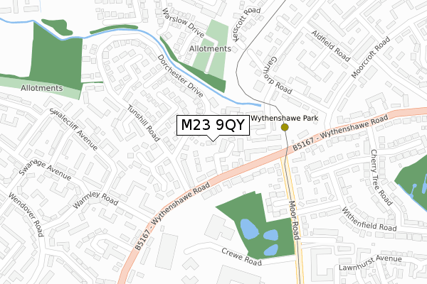 M23 9QY map - large scale - OS Open Zoomstack (Ordnance Survey) M23 9QY map - large scale - OS Open Zoomstack (Ordnance Survey)