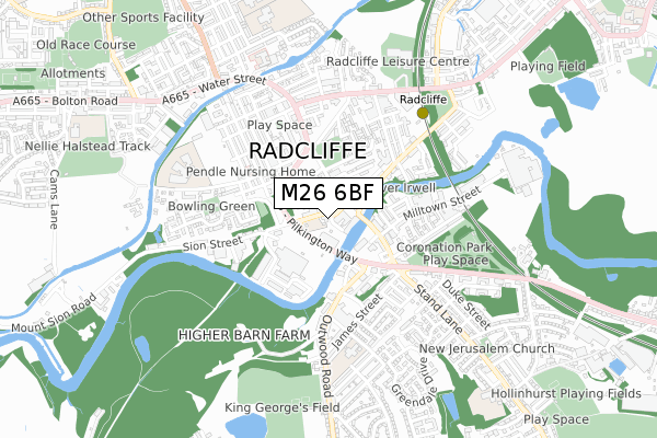 M26 6BF map - small scale - OS Open Zoomstack (Ordnance Survey) M26 6BF map - small scale - OS Open Zoomstack (Ordnance Survey)