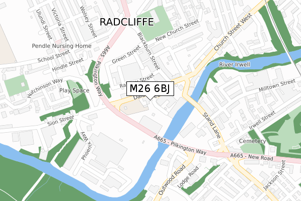 M26 6BJ map - large scale - OS Open Zoomstack (Ordnance Survey) M26 6BJ map - large scale - OS Open Zoomstack (Ordnance Survey)