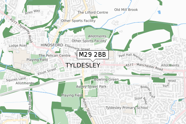 M29 2BB map - small scale - OS Open Zoomstack (Ordnance Survey) M29 2BB map - small scale - OS Open Zoomstack (Ordnance Survey)