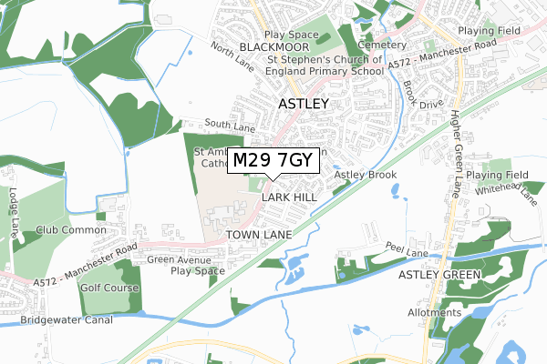 M29 7GY map - small scale - OS Open Zoomstack (Ordnance Survey) M29 7GY map - small scale - OS Open Zoomstack (Ordnance Survey)