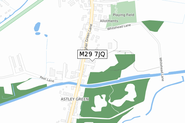 M29 7JQ map - large scale - OS Open Zoomstack (Ordnance Survey) M29 7JQ map - large scale - OS Open Zoomstack (Ordnance Survey)