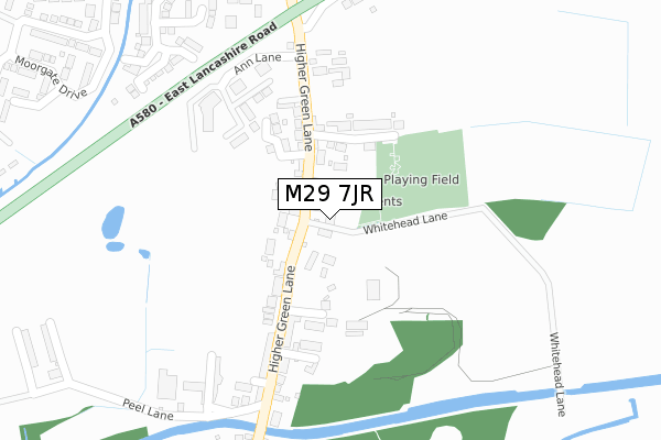 M29 7JR map - large scale - OS Open Zoomstack (Ordnance Survey) M29 7JR map - large scale - OS Open Zoomstack (Ordnance Survey)