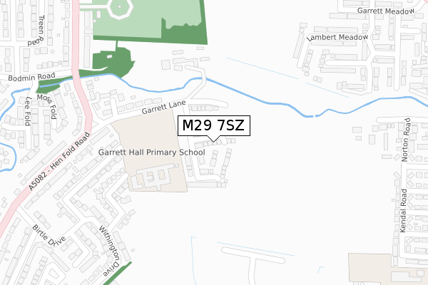 M29 7SZ map - large scale - OS Open Zoomstack (Ordnance Survey)