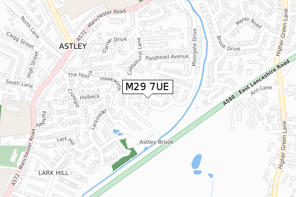 M29 7UE map - large scale - OS Open Zoomstack (Ordnance Survey) M29 7UE map - large scale - OS Open Zoomstack (Ordnance Survey)