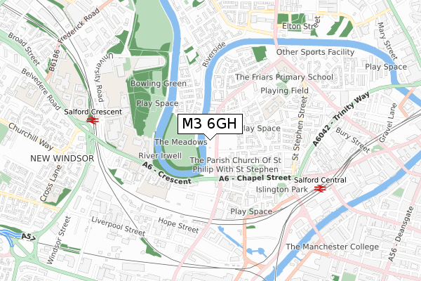 M3 6GH map - small scale - OS Open Zoomstack (Ordnance Survey) M3 6GH map - small scale - OS Open Zoomstack (Ordnance Survey)