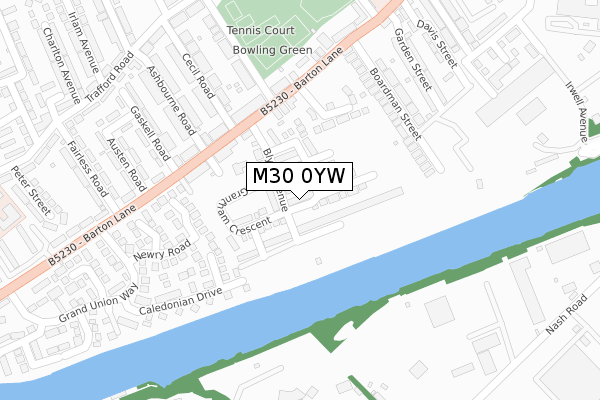M30 0YW map - large scale - OS Open Zoomstack (Ordnance Survey) M30 0YW map - large scale - OS Open Zoomstack (Ordnance Survey)