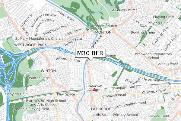 M30 8ER map - small scale - OS Open Zoomstack (Ordnance Survey) M30 8ER map - small scale - OS Open Zoomstack (Ordnance Survey)