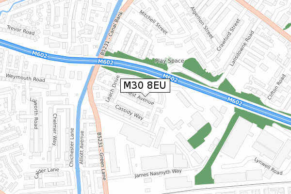 M30 8EU map - large scale - OS Open Zoomstack (Ordnance Survey) M30 8EU map - large scale - OS Open Zoomstack (Ordnance Survey)