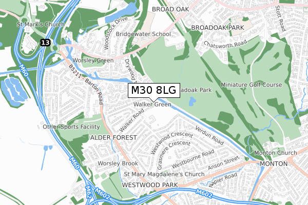 M30 8LG map - small scale - OS Open Zoomstack (Ordnance Survey) M30 8LG map - small scale - OS Open Zoomstack (Ordnance Survey)