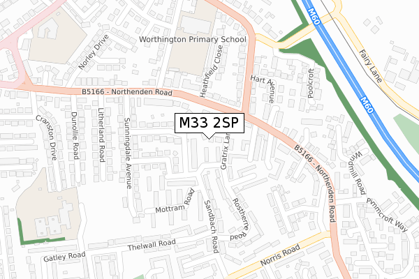 M33 2SP map - large scale - OS Open Zoomstack (Ordnance Survey)