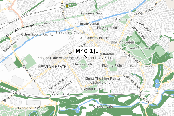 M40 1JL map - small scale - OS Open Zoomstack (Ordnance Survey) M40 1JL map - small scale - OS Open Zoomstack (Ordnance Survey)