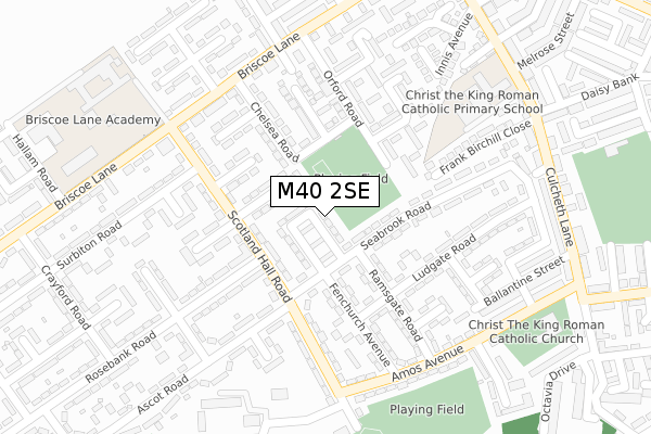 M40 2SE map - large scale - OS Open Zoomstack (Ordnance Survey)