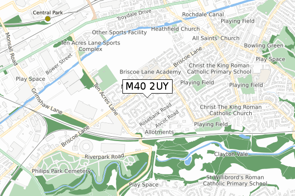 M40 2UY maps, stats, and open data