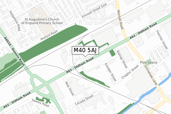 M40 5AJ map - large scale - OS Open Zoomstack (Ordnance Survey) M40 5AJ map - large scale - OS Open Zoomstack (Ordnance Survey)