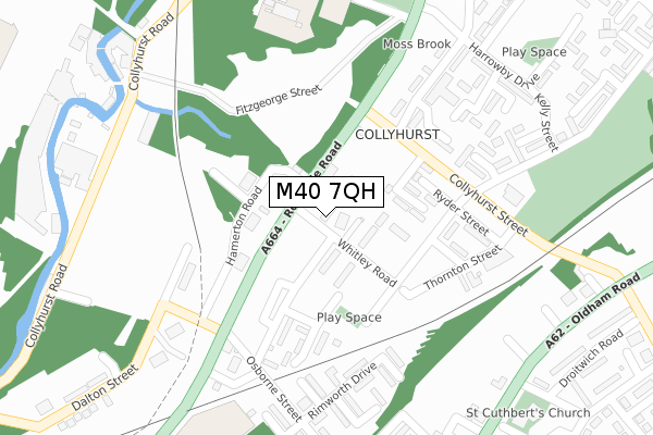 M40 7QH map - large scale - OS Open Zoomstack (Ordnance Survey) M40 7QH map - large scale - OS Open Zoomstack (Ordnance Survey)