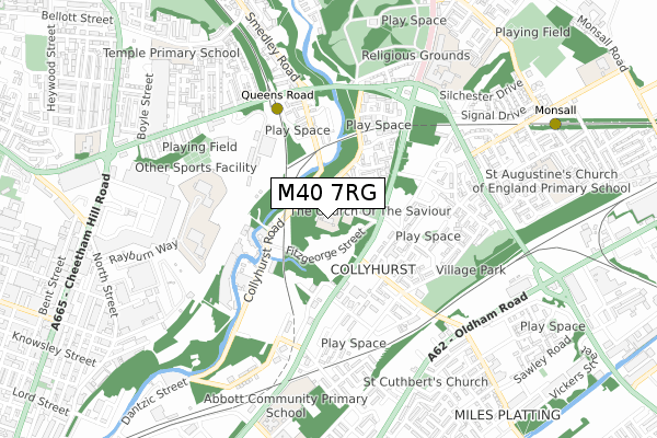 M40 7RG maps, stats, and open data