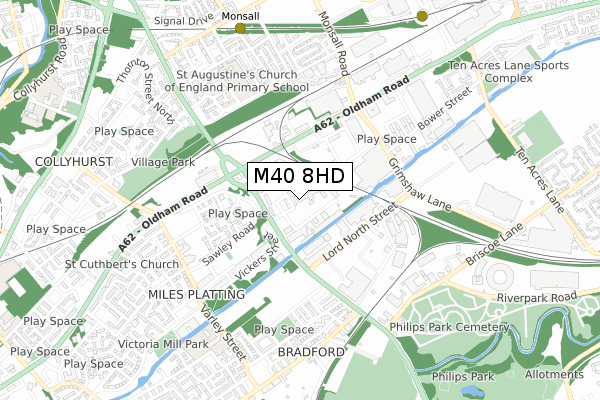 M40 8HD map - small scale - OS Open Zoomstack (Ordnance Survey) M40 8HD map - small scale - OS Open Zoomstack (Ordnance Survey)