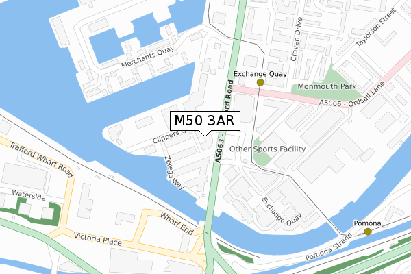 M50 3AR map - large scale - OS Open Zoomstack (Ordnance Survey) M50 3AR map - large scale - OS Open Zoomstack (Ordnance Survey)