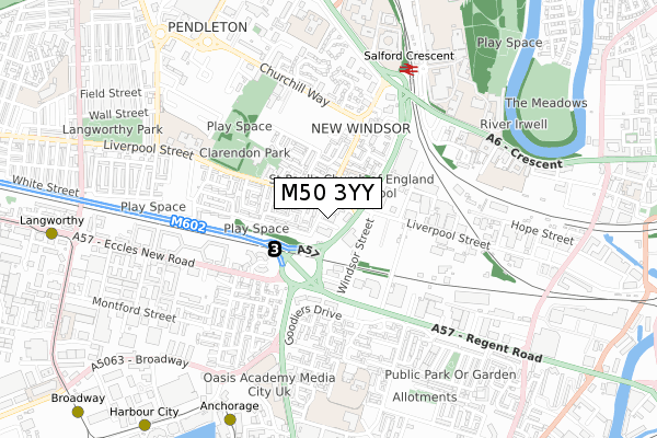 M50 3YY map - small scale - OS Open Zoomstack (Ordnance Survey) M50 3YY map - small scale - OS Open Zoomstack (Ordnance Survey)