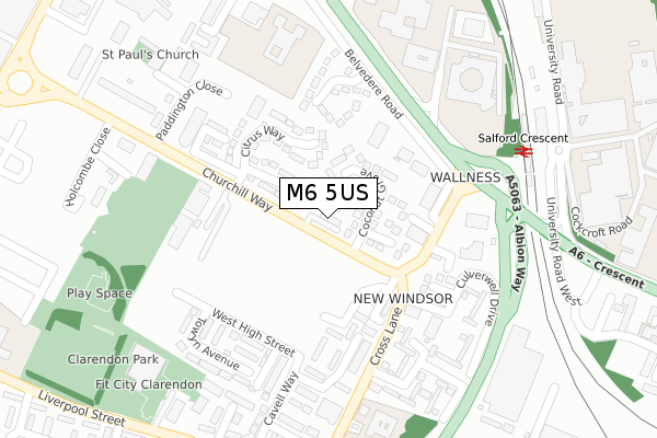 M6 5US map - large scale - OS Open Zoomstack (Ordnance Survey) M6 5US map - large scale - OS Open Zoomstack (Ordnance Survey)