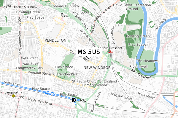 M6 5US map - small scale - OS Open Zoomstack (Ordnance Survey) M6 5US map - small scale - OS Open Zoomstack (Ordnance Survey)