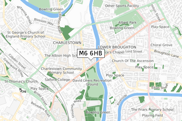 M6 6HB map - small scale - OS Open Zoomstack (Ordnance Survey) M6 6HB map - small scale - OS Open Zoomstack (Ordnance Survey)