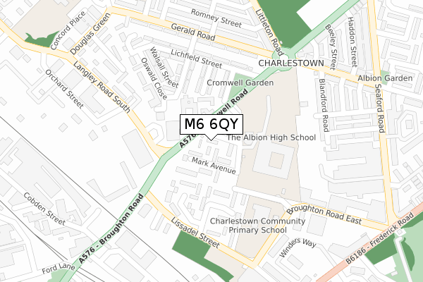 M6 6QY map - large scale - OS Open Zoomstack (Ordnance Survey) M6 6QY map - large scale - OS Open Zoomstack (Ordnance Survey)