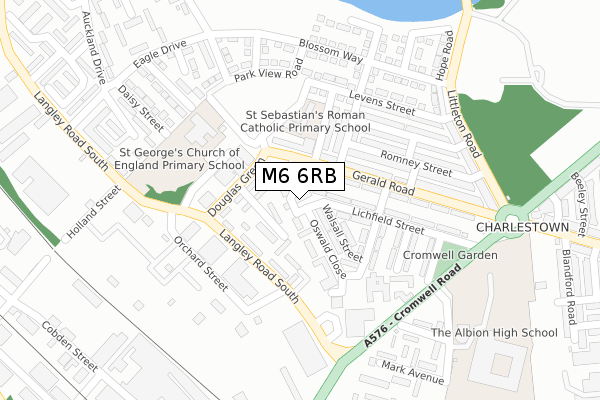 M6 6RB map - large scale - OS Open Zoomstack (Ordnance Survey) M6 6RB map - large scale - OS Open Zoomstack (Ordnance Survey)