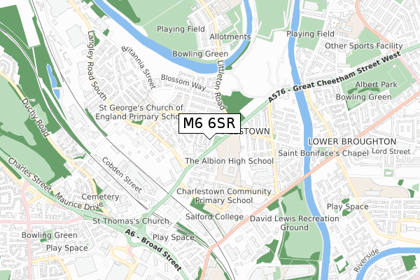 M6 6SR map - small scale - OS Open Zoomstack (Ordnance Survey) M6 6SR map - small scale - OS Open Zoomstack (Ordnance Survey)