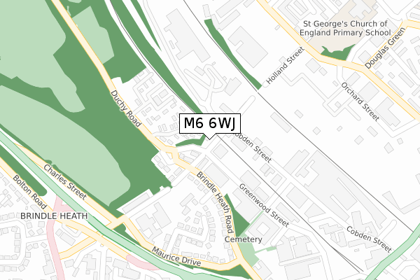 M6 6WJ map - large scale - OS Open Zoomstack (Ordnance Survey) M6 6WJ map - large scale - OS Open Zoomstack (Ordnance Survey)