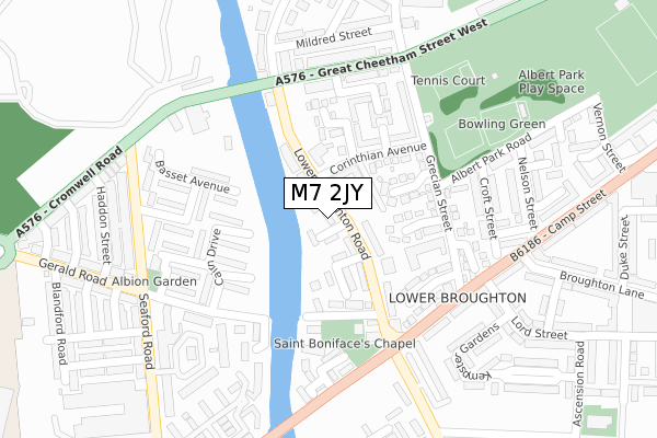 M7 2JY map - large scale - OS Open Zoomstack (Ordnance Survey) M7 2JY map - large scale - OS Open Zoomstack (Ordnance Survey)