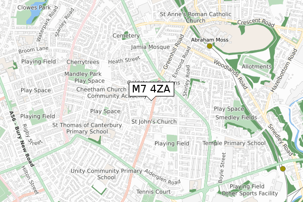 M7 4ZA map - small scale - OS Open Zoomstack (Ordnance Survey) M7 4ZA map - small scale - OS Open Zoomstack (Ordnance Survey)