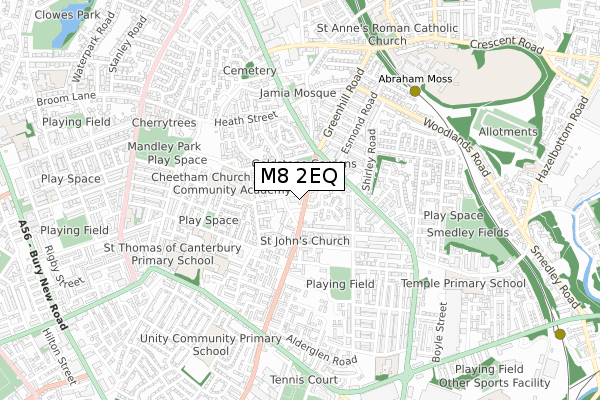 M8 2EQ map - small scale - OS Open Zoomstack (Ordnance Survey) M8 2EQ map - small scale - OS Open Zoomstack (Ordnance Survey)