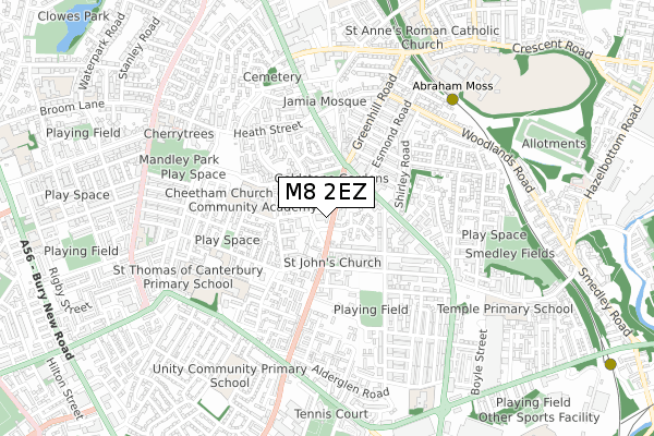 M8 2EZ map - small scale - OS Open Zoomstack (Ordnance Survey) M8 2EZ map - small scale - OS Open Zoomstack (Ordnance Survey)