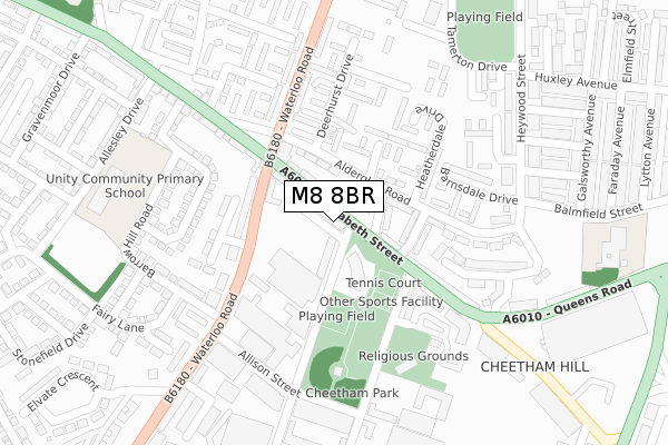M8 8BR map - large scale - OS Open Zoomstack (Ordnance Survey) M8 8BR map - large scale - OS Open Zoomstack (Ordnance Survey)