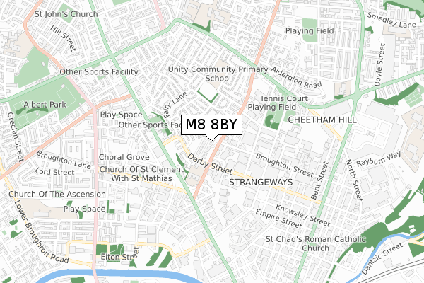 M8 8BY map - small scale - OS Open Zoomstack (Ordnance Survey) M8 8BY map - small scale - OS Open Zoomstack (Ordnance Survey)