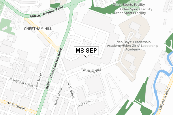 M8 8EP map - large scale - OS Open Zoomstack (Ordnance Survey) M8 8EP map - large scale - OS Open Zoomstack (Ordnance Survey)