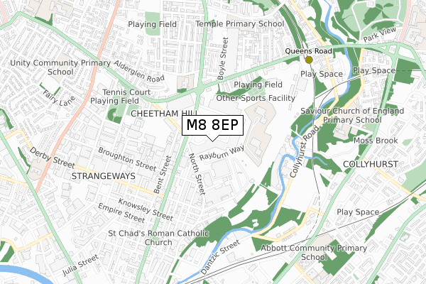 M8 8EP map - small scale - OS Open Zoomstack (Ordnance Survey) M8 8EP map - small scale - OS Open Zoomstack (Ordnance Survey)