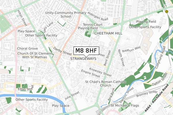 M8 8HF map - small scale - OS Open Zoomstack (Ordnance Survey) M8 8HF map - small scale - OS Open Zoomstack (Ordnance Survey)