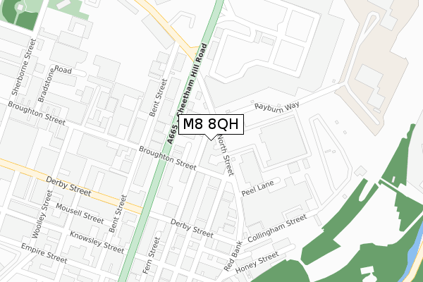 M8 8QH map - large scale - OS Open Zoomstack (Ordnance Survey) M8 8QH map - large scale - OS Open Zoomstack (Ordnance Survey)