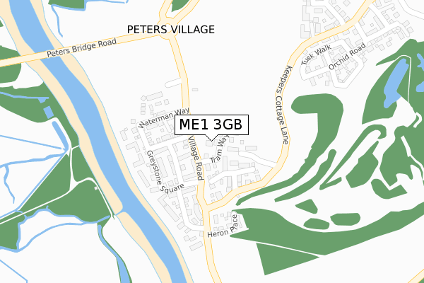 ME1 3GB map - large scale - OS Open Zoomstack (Ordnance Survey)