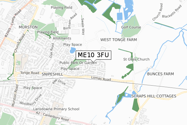 ME10 3FU map - small scale - OS Open Zoomstack (Ordnance Survey) ME10 3FU map - small scale - OS Open Zoomstack (Ordnance Survey)