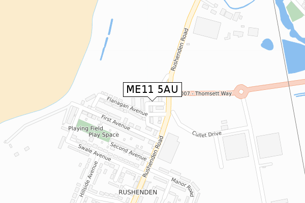 ME11 5AU map - large scale - OS Open Zoomstack (Ordnance Survey) ME11 5AU map - large scale - OS Open Zoomstack (Ordnance Survey)