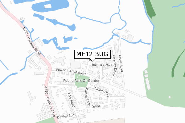 ME12 3UG map - large scale - OS Open Zoomstack (Ordnance Survey) ME12 3UG map - large scale - OS Open Zoomstack (Ordnance Survey)