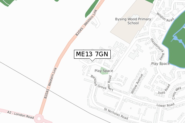 ME13 7GN map - large scale - OS Open Zoomstack (Ordnance Survey) ME13 7GN map - large scale - OS Open Zoomstack (Ordnance Survey)