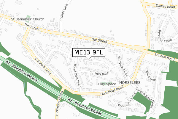 ME13 9FL map - large scale - OS Open Zoomstack (Ordnance Survey) ME13 9FL map - large scale - OS Open Zoomstack (Ordnance Survey)
