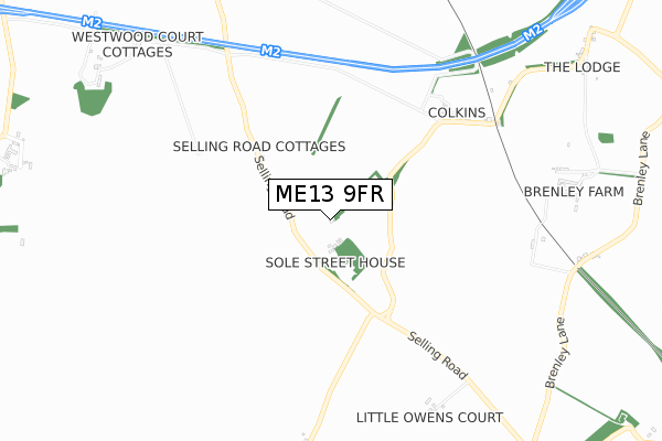 ME13 9FR map - small scale - OS Open Zoomstack (Ordnance Survey) ME13 9FR map - small scale - OS Open Zoomstack (Ordnance Survey)