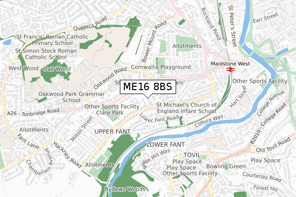 ME16 8BS map - small scale - OS Open Zoomstack (Ordnance Survey) ME16 8BS map - small scale - OS Open Zoomstack (Ordnance Survey)